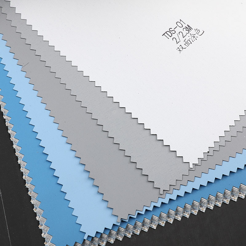 TDS 200/230 cm dobbel ansiktsfarge lim 100 % mørkleggende rullegardinstoff